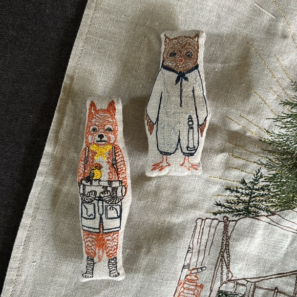 Coral & Tusk Pillow Camper Fox Owl - Picture 8 of 14
